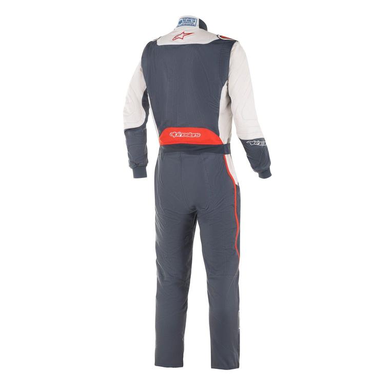 alpinestars gp pro comp racing suit bootcut asphault white red back