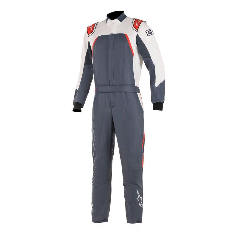 alpinestars gp pro comp racing suit bootcut asphault white red front