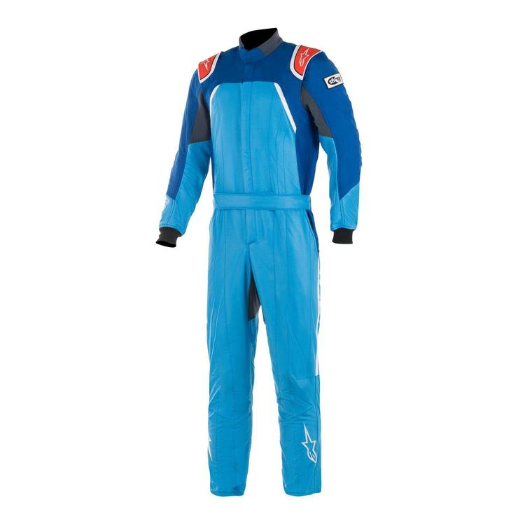 alpinestars gp pro comp racing suit bootcut cobalt blue royal blue red front