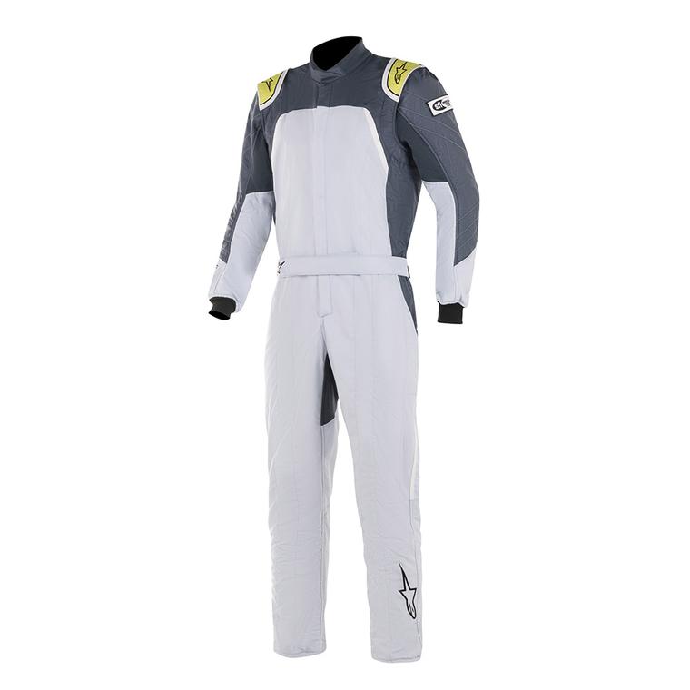 alpinestars gp pro comp racing suit bootcut silver blue asphault lime front
