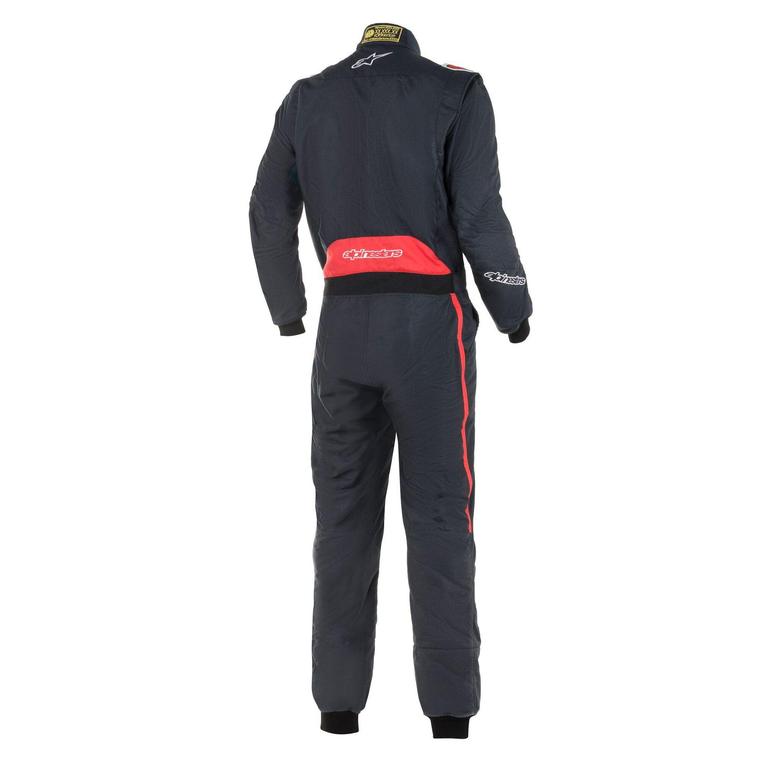 alpinestars gp pro comp racing suit fia black red back