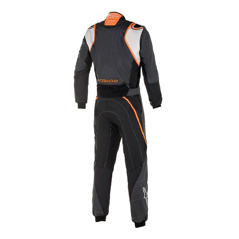 alpinestars gp race v2 racing suit bootcut anthacite white orange back 1