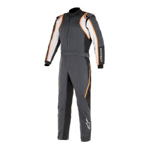 alpinestars gp race v2 racing suit bootcut anthacite white orange front 1
