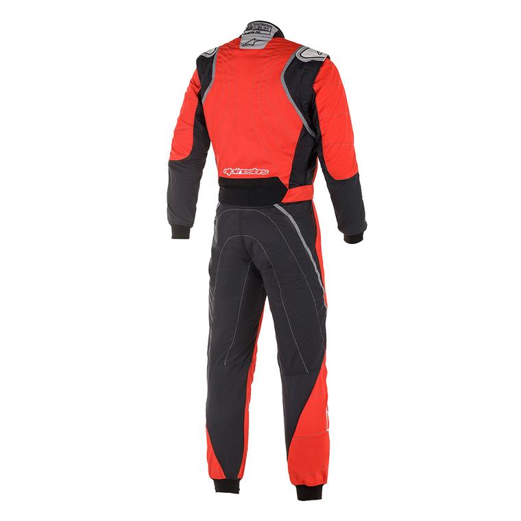 alpinestars gp race v2 racing suit bootcut red black back 1