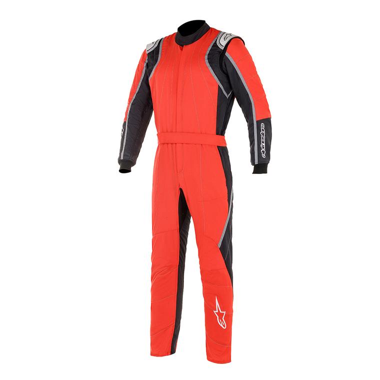 alpinestars gp race v2 racing suit bootcut red black front 1