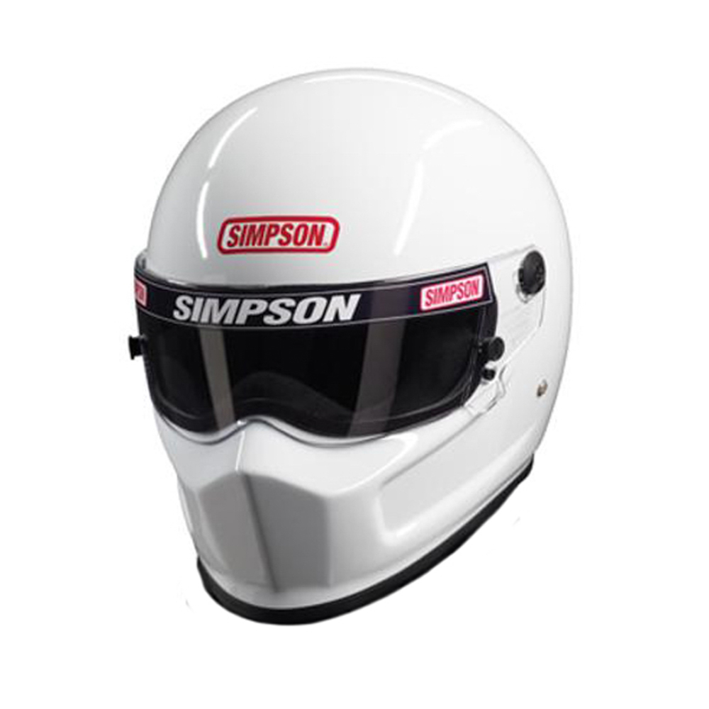 simpson super bandit sa2020 racing helmet white