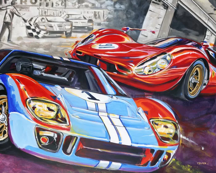 ford v ferrari fine wall print