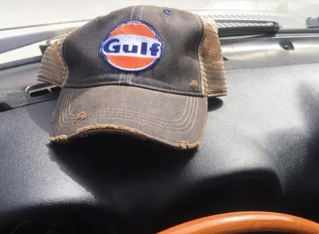 gulf distressed cap black